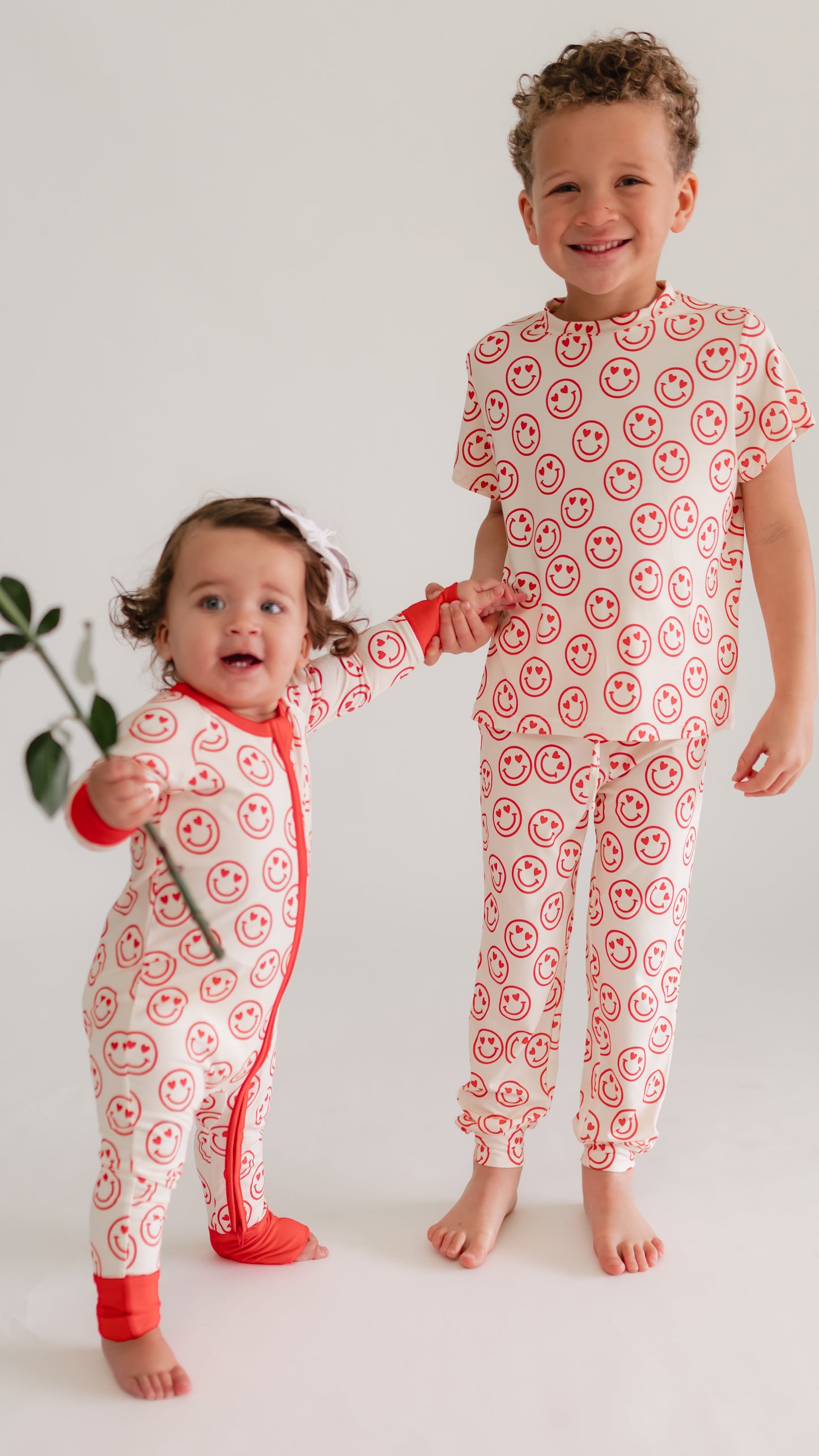 Infant Romper in Heart Smileys