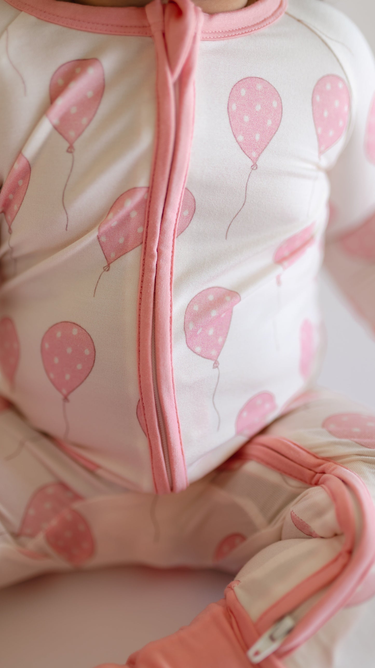 Infant Romper in Pink Balloons