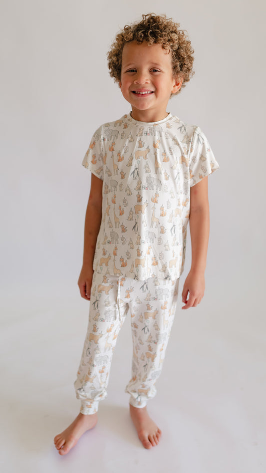 Youth Jogger Set In Party Animals