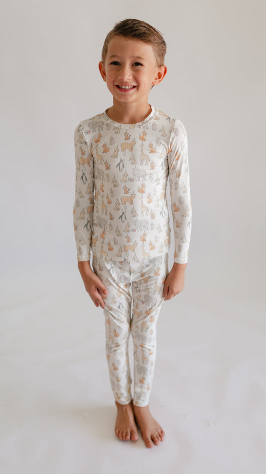 Youth Pajama Set in Party Animals