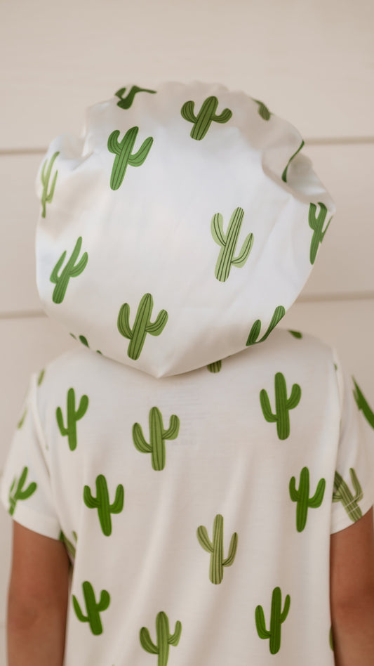 Adult Satin Bonnet in Cactus