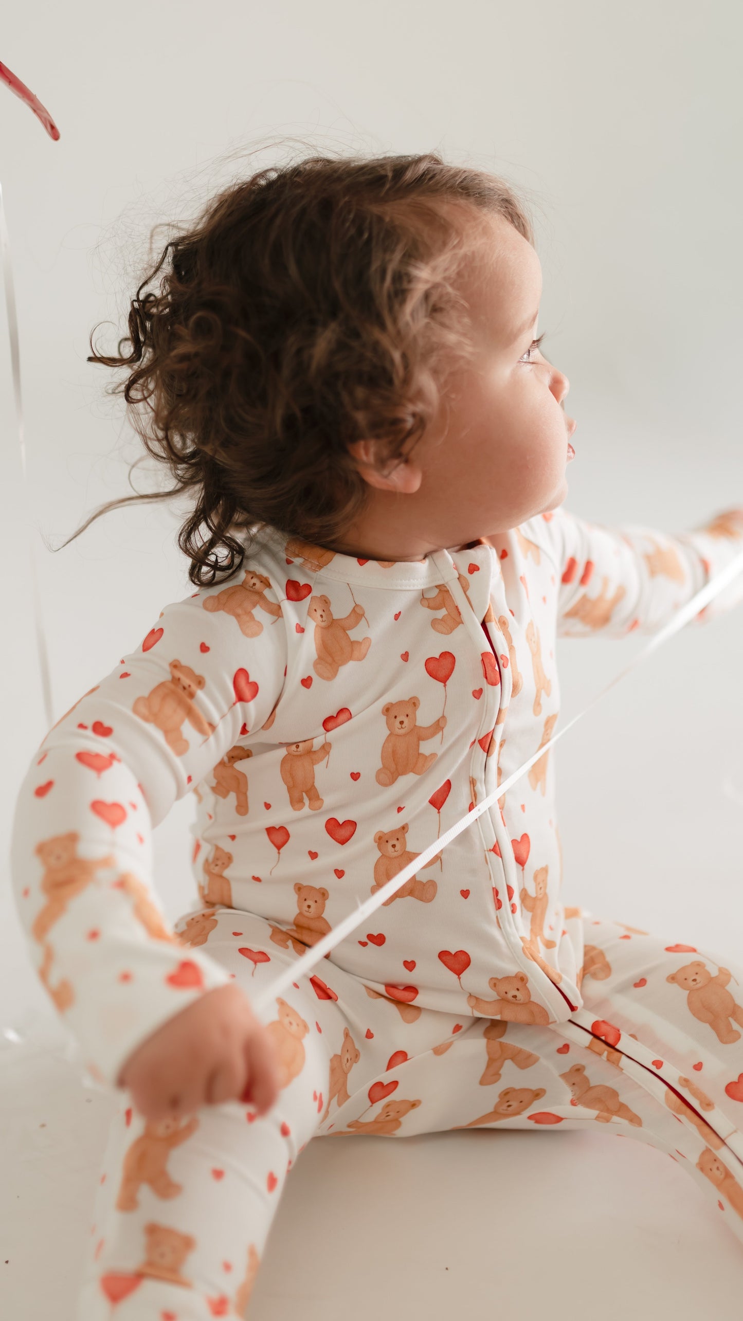 Infant Romper in Heart Bears