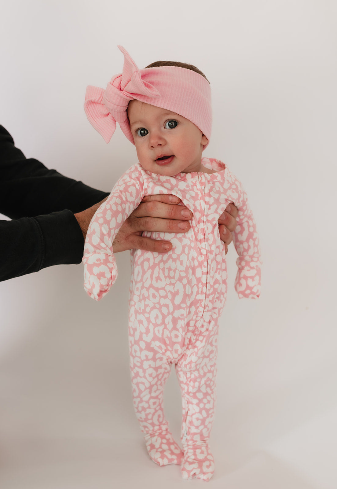 Infant Romper in Pink Cheetah