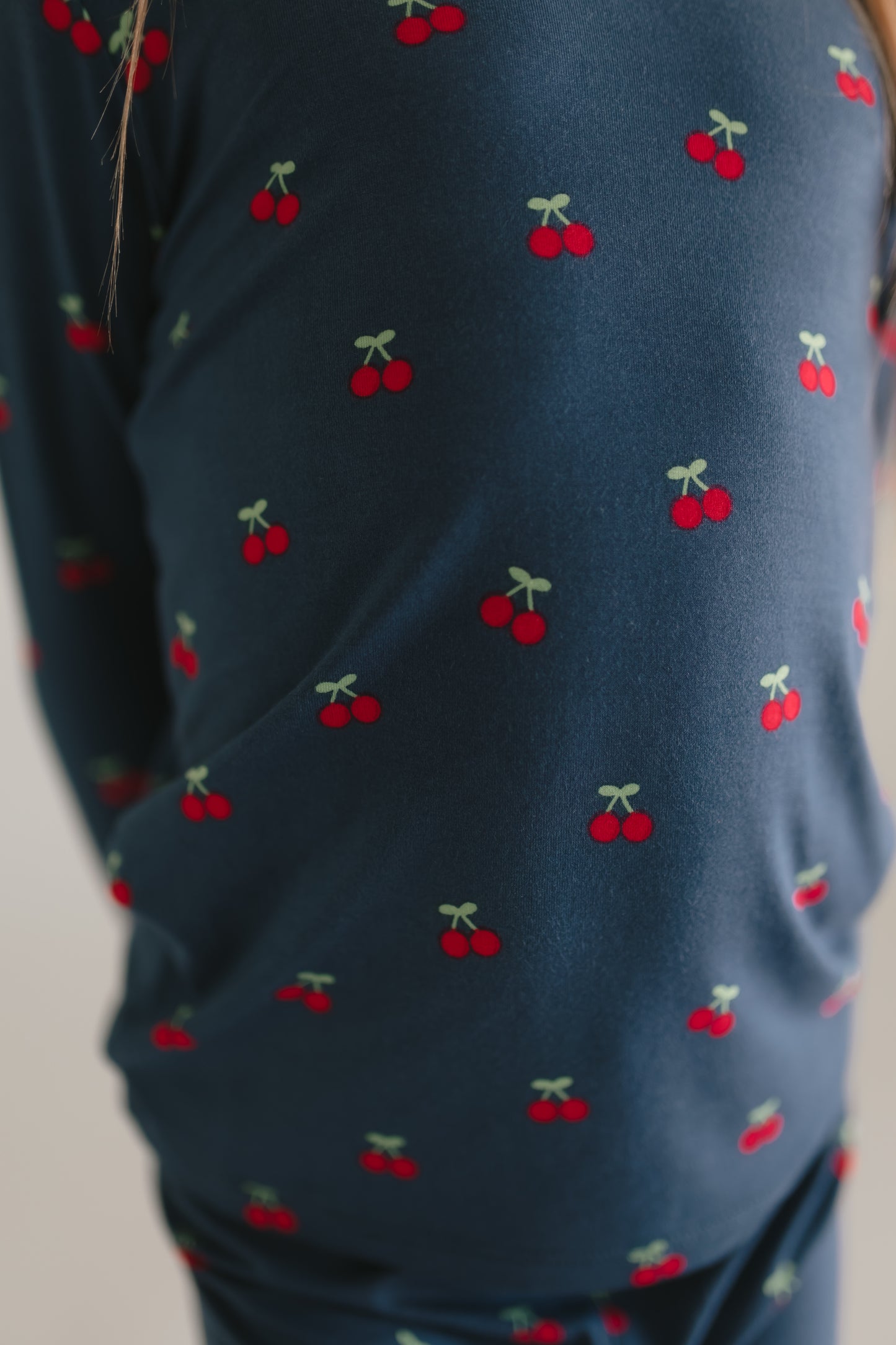 Youth Pajama Set in Cherries