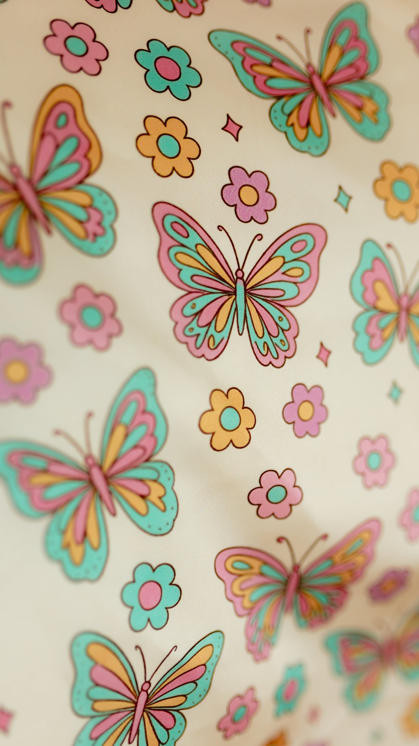Satin Pillowcase in Groovy Butterfly