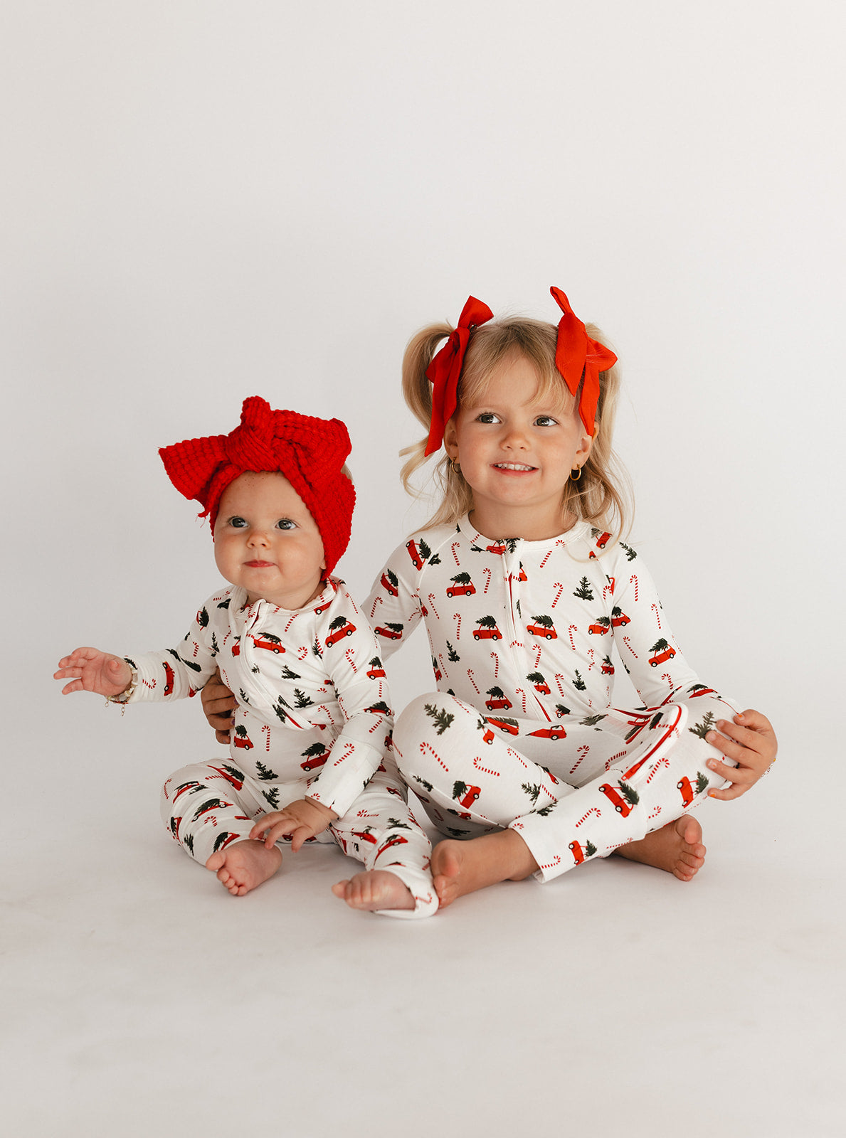 Infant Romper in Candy Cane Lane