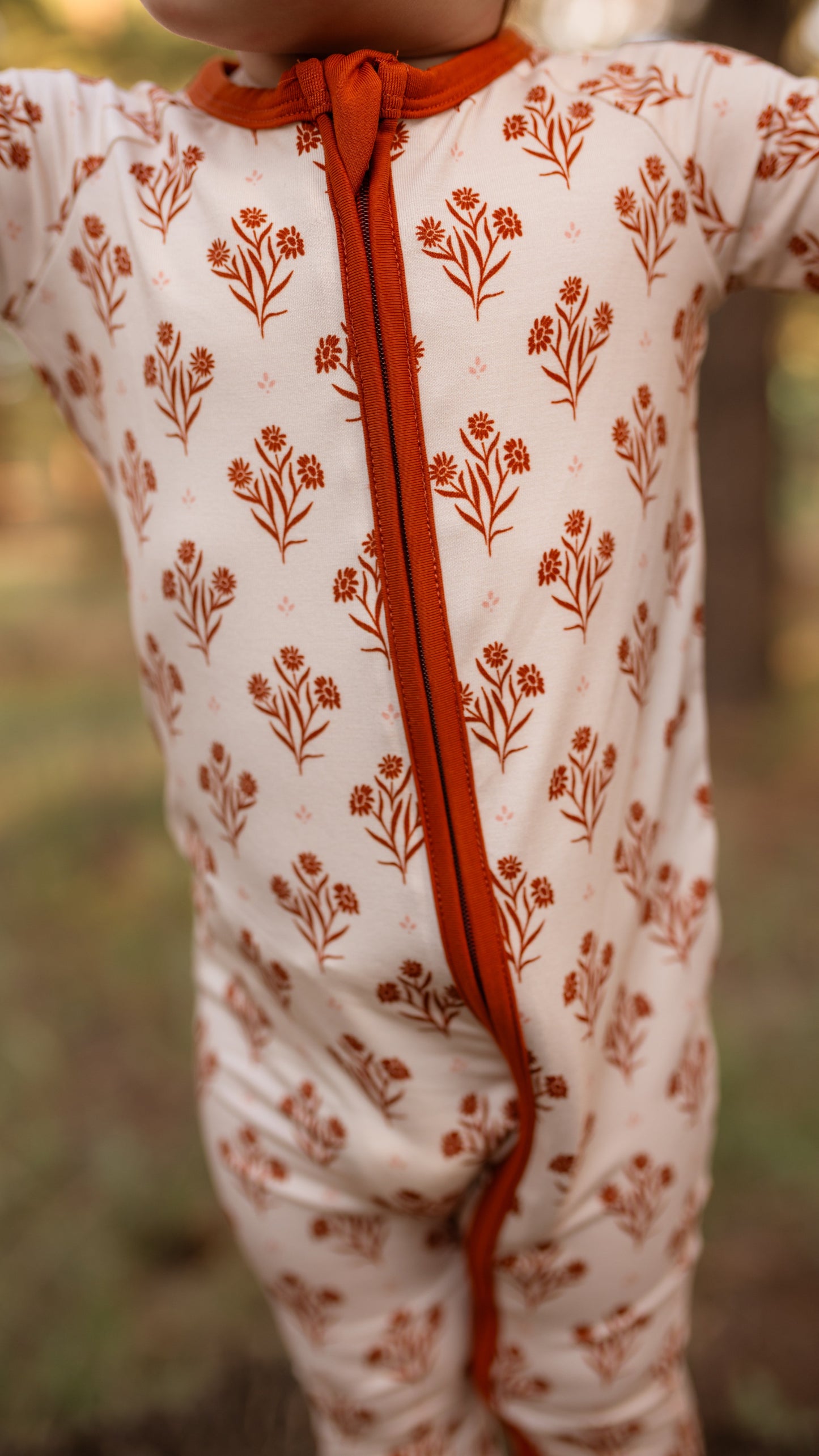 Infant Romper in Fall Floral