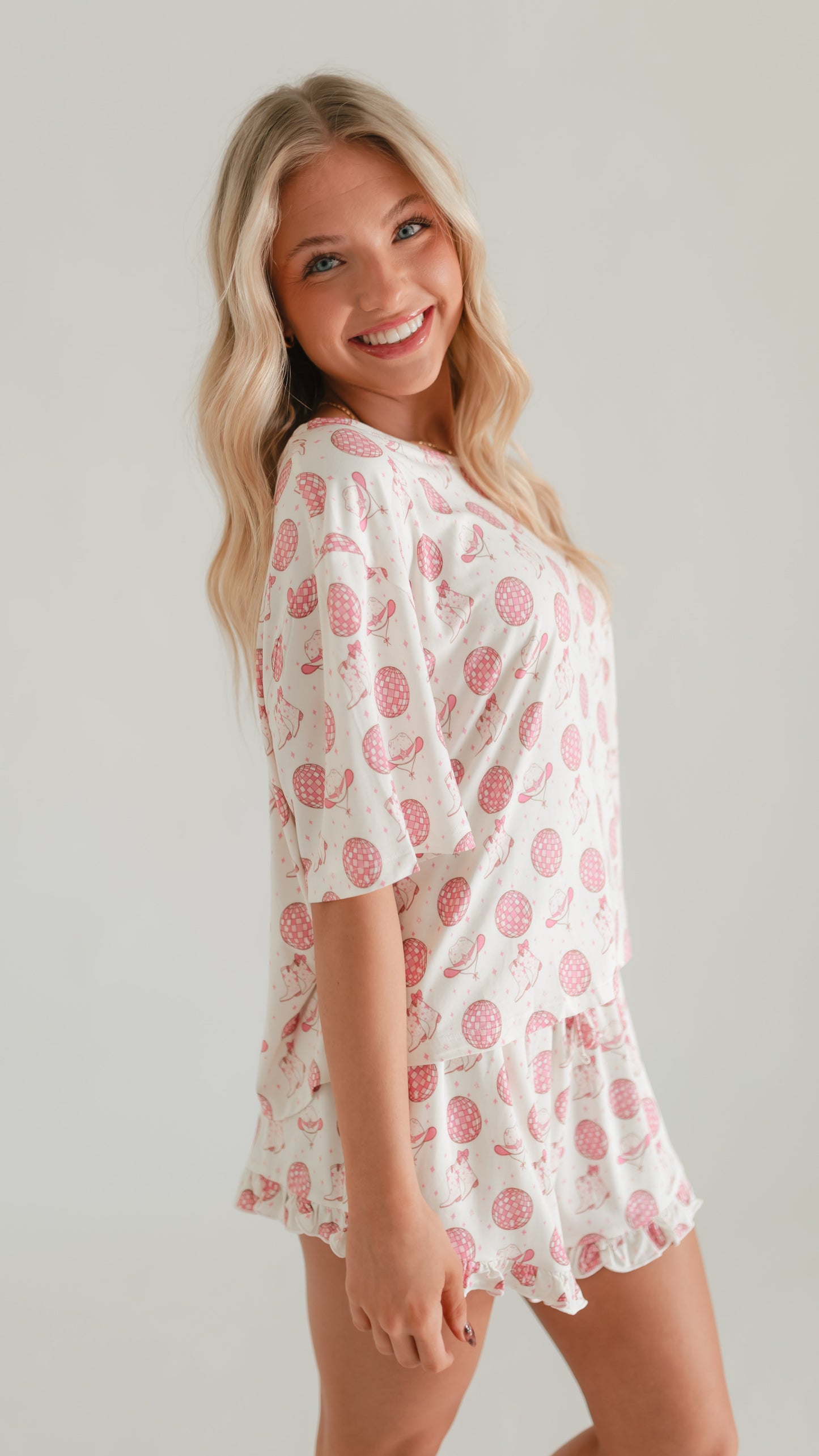 Women’s Ruffle Short Set in Hayden