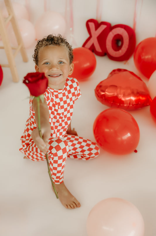 Youth Jogger Set In Checkered