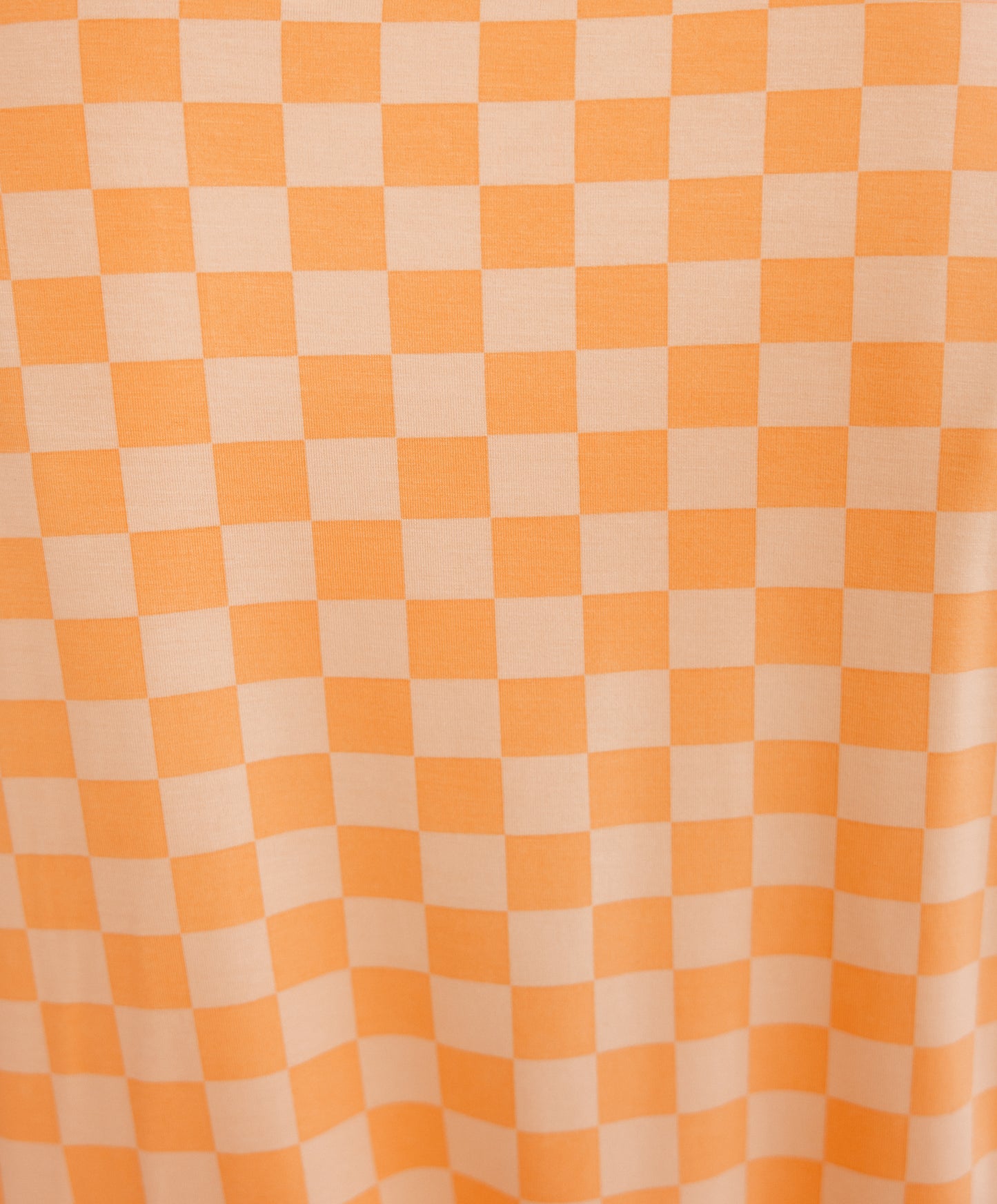 Adult Satin Bonnet in Orange Checkered