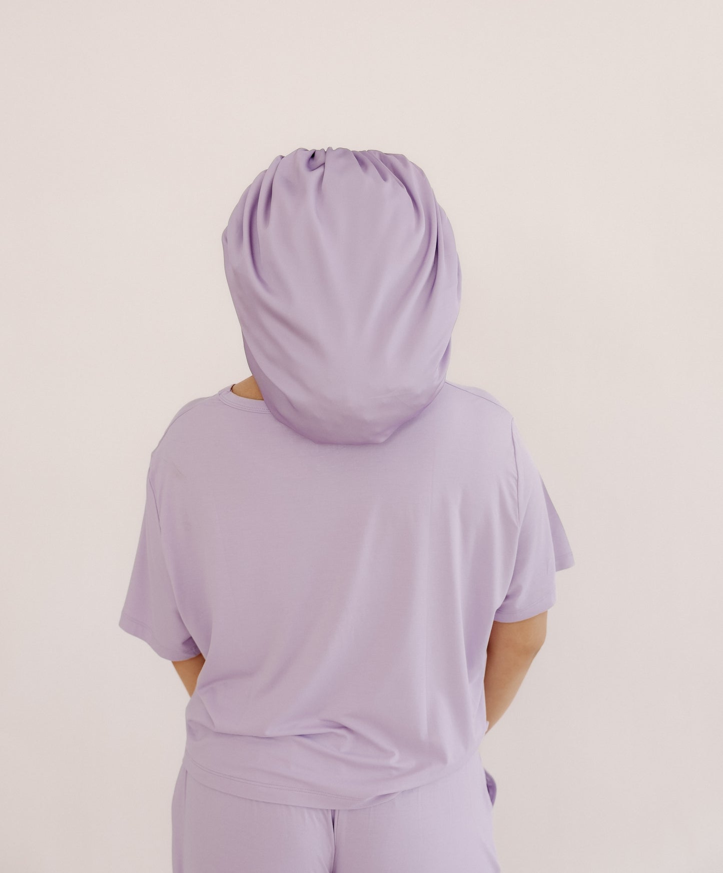 Adult Satin Bonnet in Lilac