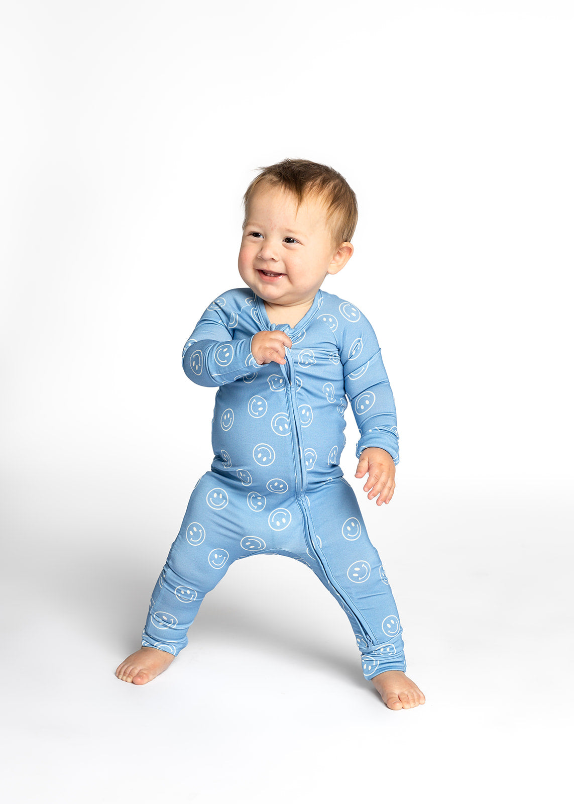 Infant Romper in Smileys