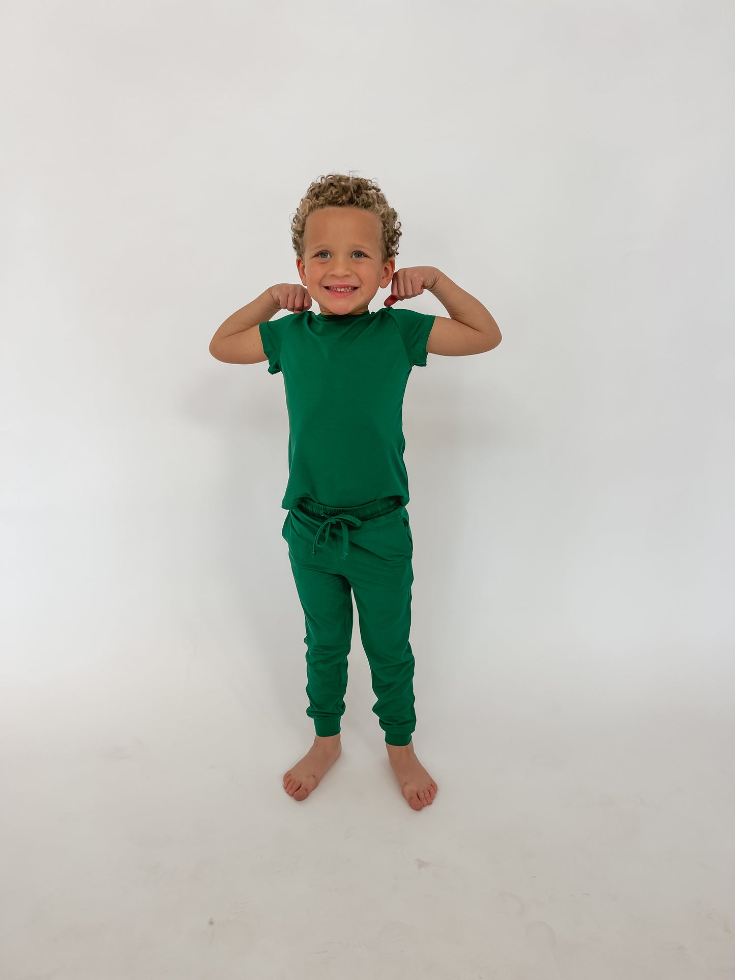 Youth Jogger Set In Evergreen