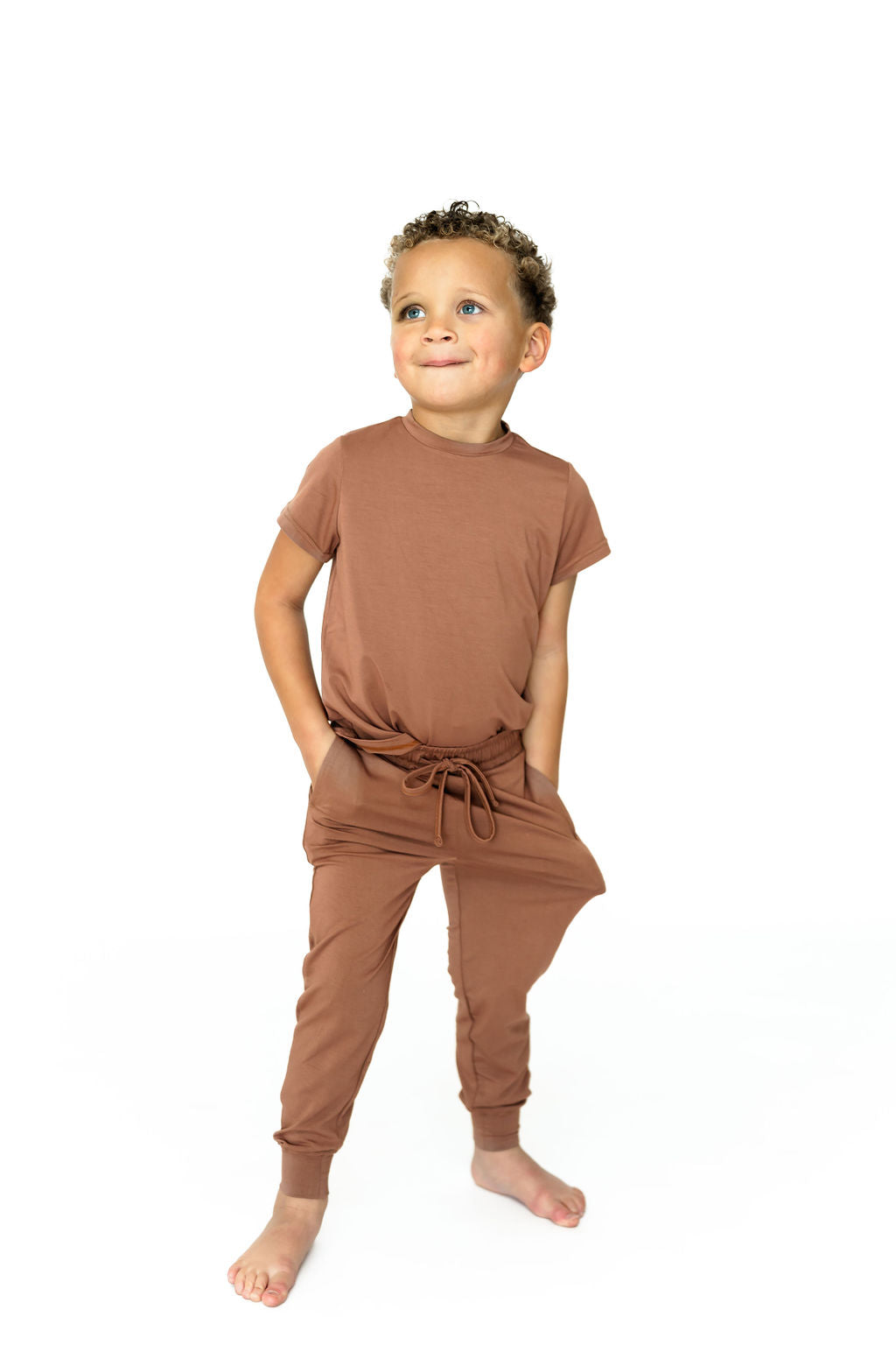 Youth Jogger Set In Mocha